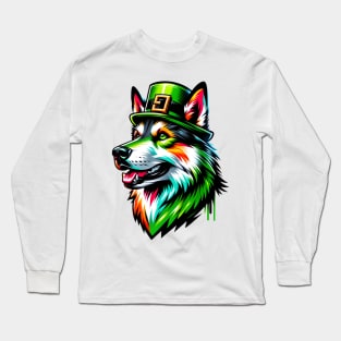 Czechoslovakian Vlcak Celebrates Saint Patrick's Day Long Sleeve T-Shirt